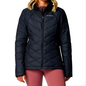 Columbia Heavenly Black Omni Heat Jacket Insulated Water-Resistant, SIZE SMALL.